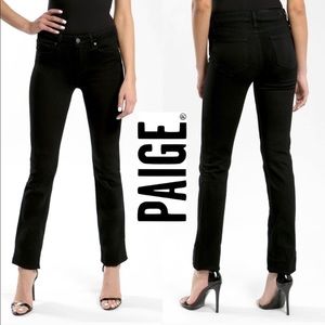 PAIGE High Rise Hoxton Black Jeans 31